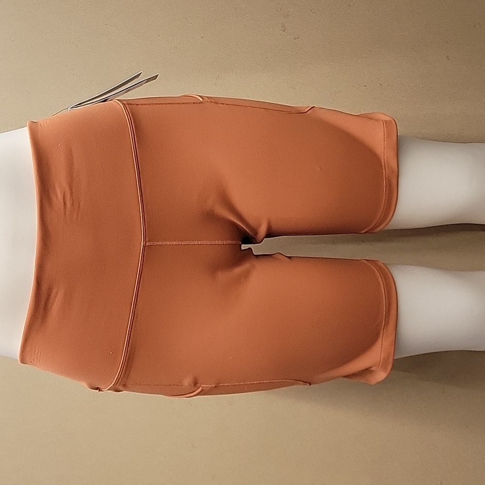 Women's High-Waisted Orange Shorts